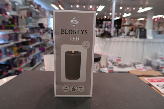 3 pk. bloklys ø6 x h 10 cm sand