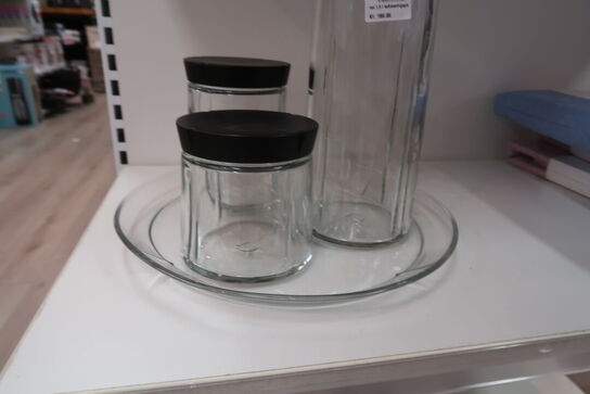 3 stk. Rosendahl  opbevaringsglas samt glas fad 