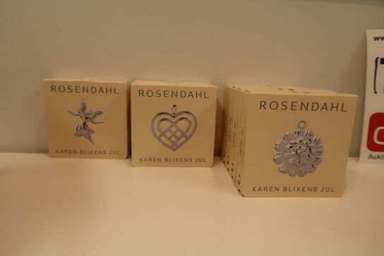 8 pk. Rosendahl Karen Blixens jul sølv