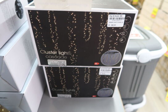 2 pk. Lyskæde med 6 cluster grene ude & inde 480 LED