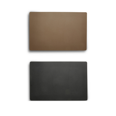 24 stk. Dækkeserviet taupe/sort 45x30 cm
