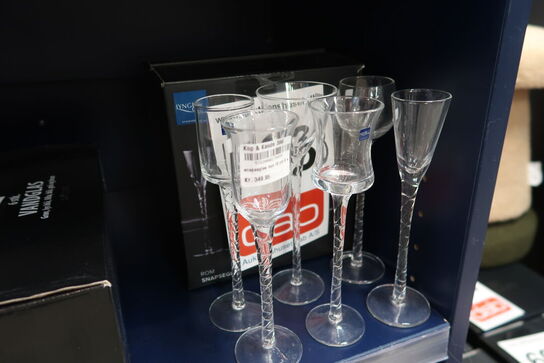 2 pk. Lyngby glas snapseglas 6 stk.18 cm