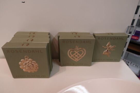 7 pk. Rosendahl Karen Blixens jul forgyldt