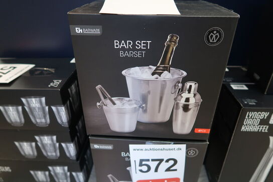 Barsæt 4 dele shaker, isspand og vinkøler