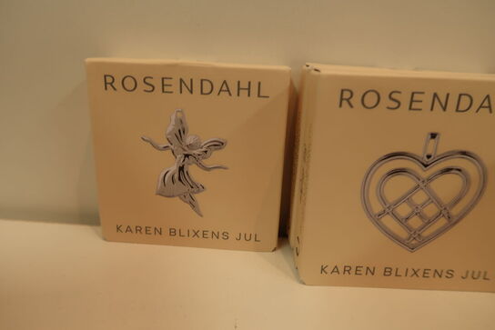 8 pk. Rosendahl Karen Blixens jul sølv