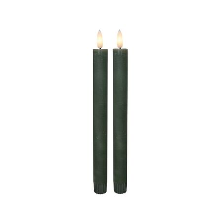 8 pk. Cozzy LED stagelys 22,5 cm 2 stk. grøn