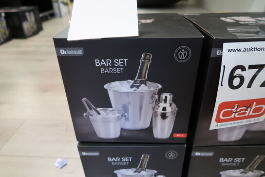 2 pk. Barsæt 4 dele shaker, isspand og vinkøler