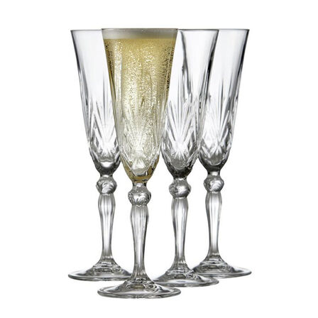 2 pk. Lyngby Glas Melodia champagneglas 4 stk.