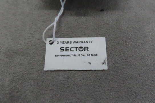 Sector Herreur Blå Urskive, 45mm