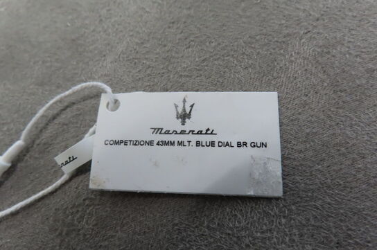 Maserti Competzione 43mm Mlt. Blue Dial Br Gun