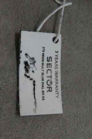 Sector 270 45MM Mult Blue Dial BR SS Ur med Stållænke