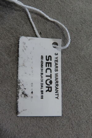 Sector Herreur, Model 450 med Sort Urskive og Stållænke