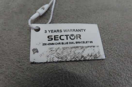 Sector 230 43mm Chronograph Ur Med Blå Skive
