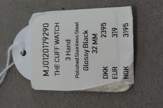 Armbåndsur Marc Jacobs  i Blank Sort og Rustfrit Stål