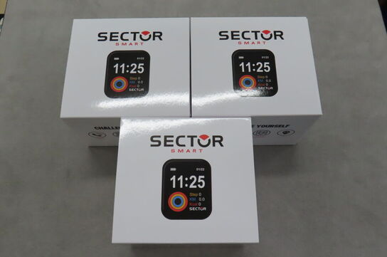 3 stk. Sector Smart Watch Kasser