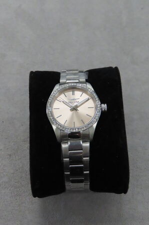 Sector Ur med Rosaguldfarvet Skive og Stållænke