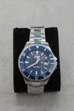 Sector 230 43mm Automatisk Ur Med Blå Skive og Stållænke