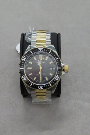 Edox Herreur Med Lænke og Sort Urskaive