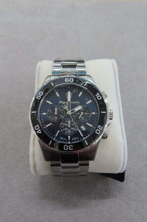 Maserati Herreur Med Blå Skive og Stållænke