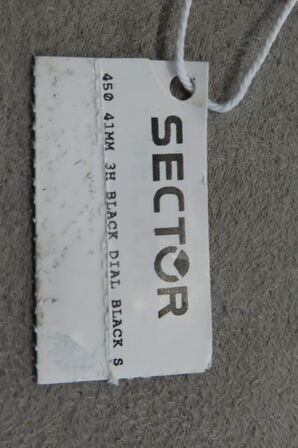 Sector 450 Herreur med Sort Urskaffe og Gummirem