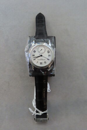 Klassisk Armbandsur Med Sort Læderrem