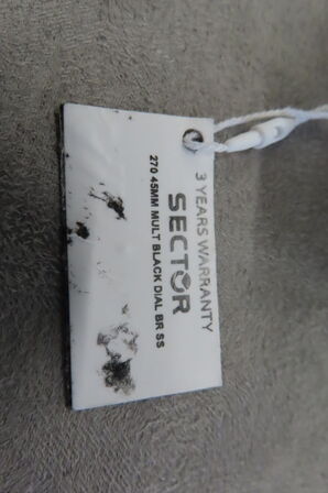 Sector Ur 270, 45MM, Sort Skive, Rustfrit Stål