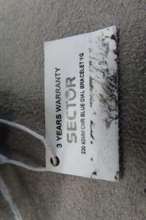 Sector  Herreur Med 43mm Blå Urskive Og Metalrem