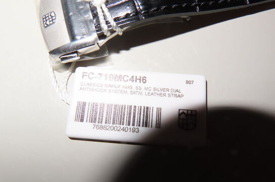 Klassisk Armbandsur Med Sort Læderrem