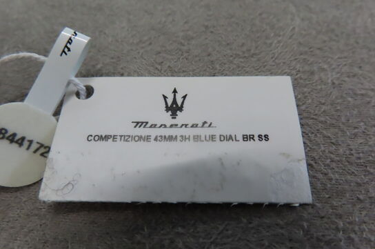 Maserati Herreur 43mm Komp. Blå Urskive Rustfrit Stål