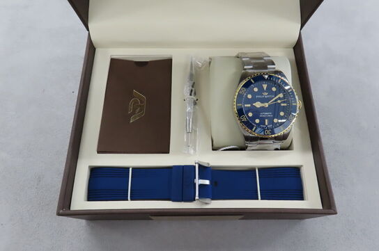 Philip Watch Caribe Diving 42mm Automatisk Ur Med Ekstra Rem