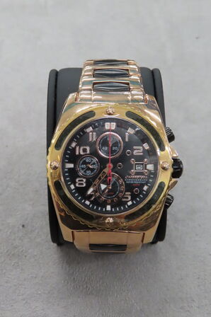 Chronotech Herreur i Guld Og Sort Med Chronograph