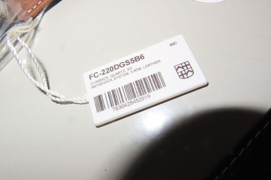 Ur Frederique Constant Med Brun Rem