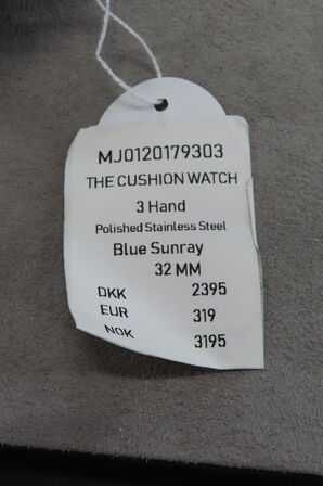 Marc Jacobs The Cushion Watch med Blå Ursik