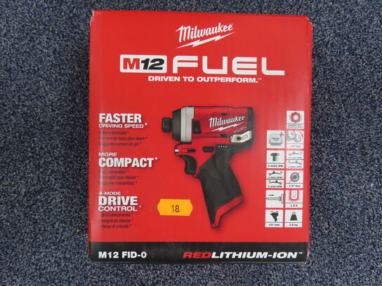 Slagskruemaskine M12 - MILWAUKEE M12 FID-0