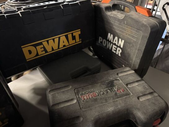 El. Værktøj, bla. DEWALT, BLACKBULL 