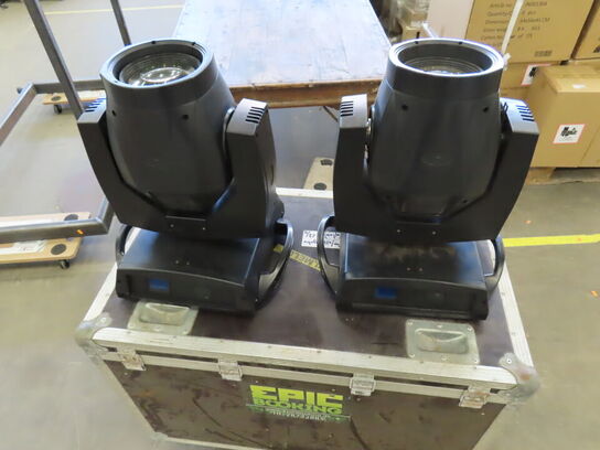 6 stk. Movingheads inkl. Flightcases