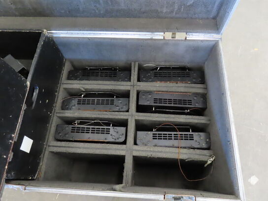 14 stk colorfadere i flightcase