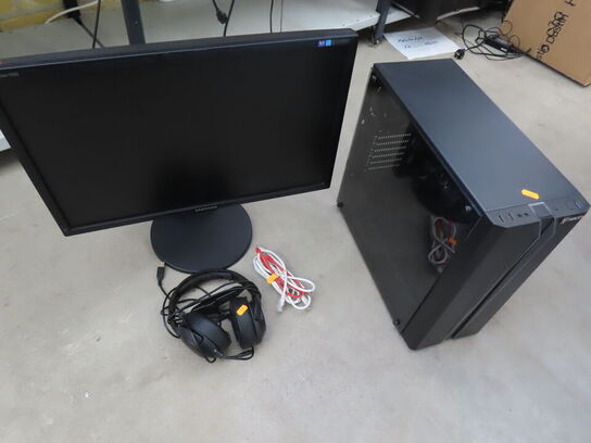 Gaming PC med Headset (SAMSUNG)