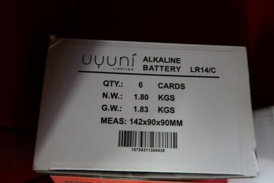 8 pk. Uyuni Lighting C batterier 2 Stk.