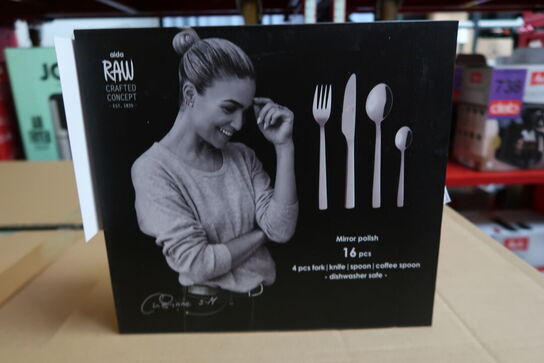 RAW bestiksæt stål 16 dele