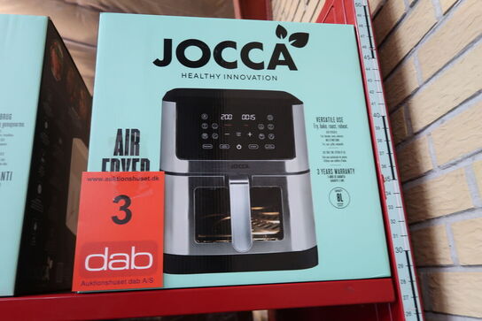 Jocca Digital Airfryer & Dehydrator 8 liter black/steel