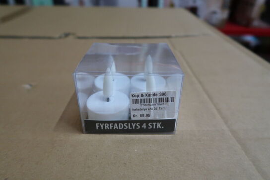 14 pk. LED fyrfadslys hvid 4 stk.