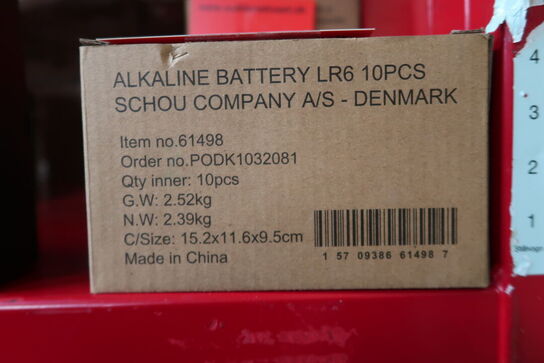 15 pk. AA-batterier 10 stk. 1,5 V