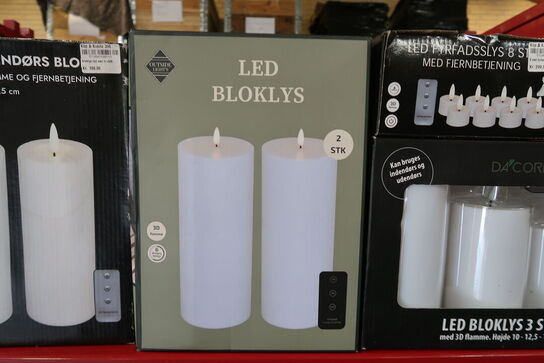 7 stk. ass. LED lys & lanterne