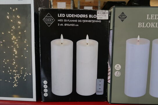 7 stk. ass. LED lys & lanterne