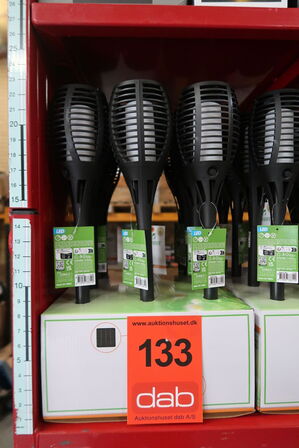 12 stk. Solar LED havefakkel H58 cm