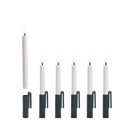 2 pk. Uyuni Lighting LED juletræslys grøn 6 stk. H13,8 cm