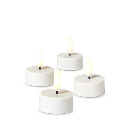 14 pk. LED fyrfadslys hvid 4 stk.