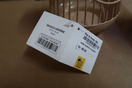 8 stk. Lanterne med solcelle 