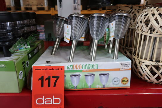 11 stk. Solar LED solcelle havefakkel Ø8xH35 cm